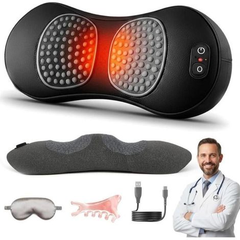 2026 LombaTech 3 en 1 Décompression Vertébrale à Domicile- Masseur Lombaire et Sciatique- Appareil Dos Traction Chauffage Vibrations