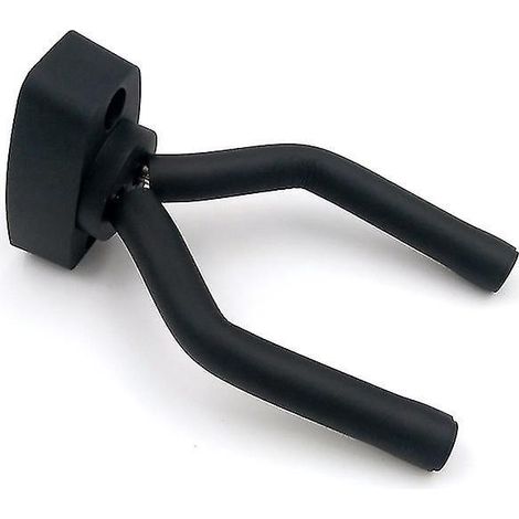 Support mural pour guitare, crochet de suspension mural, support de présentation noir avec vis, compatible avec tous les modèles (2 pièces, noir) (1/4)