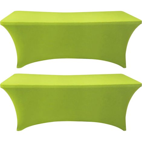 Tischdecke für 122-cm-Tische – für drinnen und draußen geeignet – grün – 2er-Set (1/5)