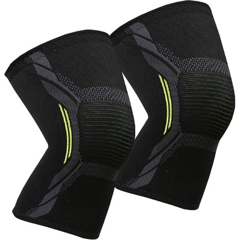 Ginocchiere unisex - confezione da 2 - Ginocchiere compressive per corsa e squat (taglia S, 2 pezzi) (1/3)