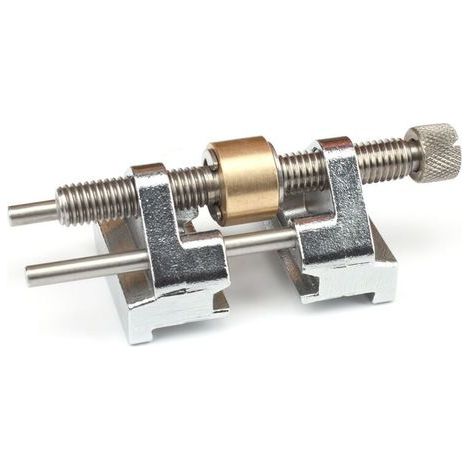 Sharpening guide - Stainless steel - Side clamping - Fixed angle - With brass roller for c (1/4)