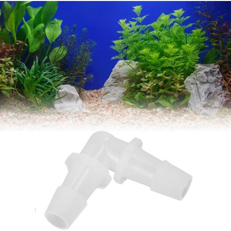 PP-Kunststoffverbinder, Winkelstücke, Verbindungsstücke, Aquarienzubehör, Winkeladapter, L-förmige Winkelstücke mit gleichem Durchmesser, 11,1 mm Winkelstücke, verkauft in 12er-Packungen. (1/5)