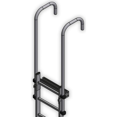 Hailo Ausstiegsholmbügel gebogen für Steigleitern Typ STI, 40x20mm aus Stahl verzinkt (1/2)