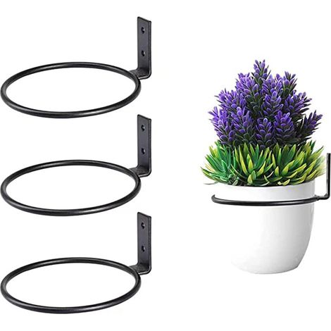 Support mural pour pot de fleurs, support pour plantes, support pour pot de fleurs de 10 cm pour la maison (1/5)