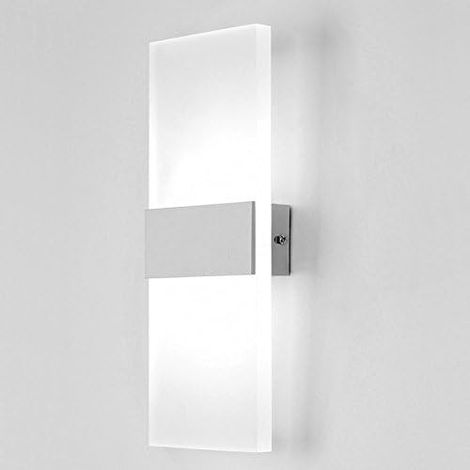 Applique Murale LED Lampe Blanche 6W Designe Créatif Luminaire Intérieur Aluminium Décoratif Pour Chambre Couloir Salon Hôtel Restau Cuisine (1/4)