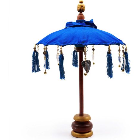 Parasol Bali Home Decor - Coton - Bleu - 40cm- Vendu par 1 (1/3)