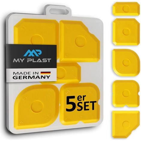 Lisseur de joints Kit de 5 pièces Plastique durable Pour silicone et acrylique Rénovation (1/5)