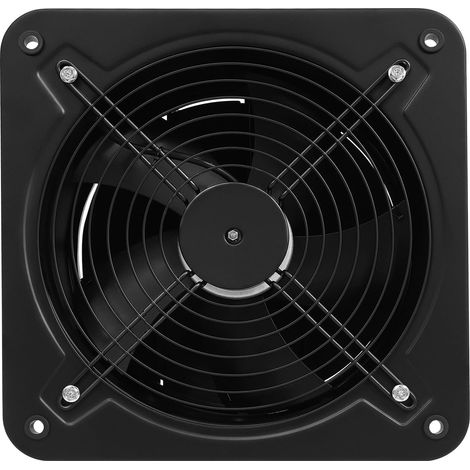 HAUTOUR Ventilateur Extraction d'Air 30cm, Extracteur Air Mural Plafond 2677m³/h, Hotte Aspirante Métal Silencieux, Ventilation Extracteur d’Air pour Salle de Bain, Cuisine, Garage, 107W, 5 Pales, 13x (1/5)