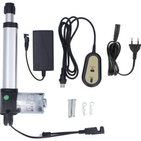 Actionneur linéaire électrique 4000N, course de 150mm, moteur à courant continu, tige rétractable pour Machine agricole 24V, prise ue 100-240V