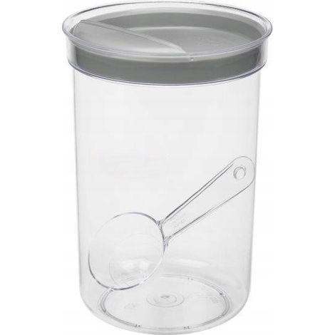 Récipient pour produits en vrac avec gobelet doseur, plastique transparent, 1,7 L, 1 pièce.