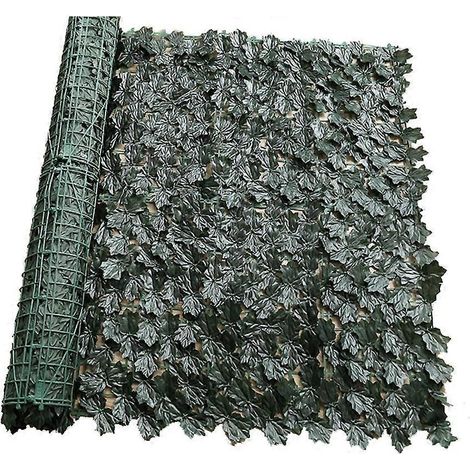 Écrans de confidentialité en lierre artificiel, haies artificielles et feuilles artificielles en rouleau pour la décoration des espaces extérieurs (1/5)