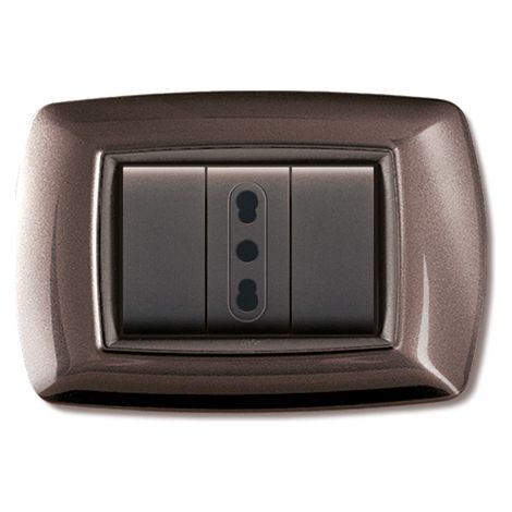 Placca Mylife 3 Mod. Alluminio Notte (Elettrocanali Cod. Ecl2983An)