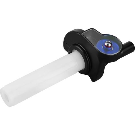 GARRYFIZH Poignées d'accélérateur visuelles de 22 mm pour moto tout-terrain, poignée tournante bleue à rouleaux (1/5)