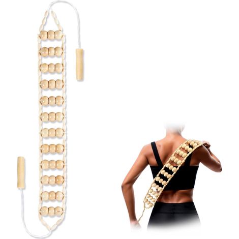 Kit d'outils de massage en bois - Rouleau de massage professionnel en madérothérapie, masseur anti-cellulite pour le remodelage corporel et le soulagement des muscles du dos, de la nuque et des jambes (1/5)
