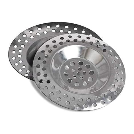 Passoires d'évier réutilisables (lot de 2) pour la cuisine et la salle de bain. Attrape-cheveux.