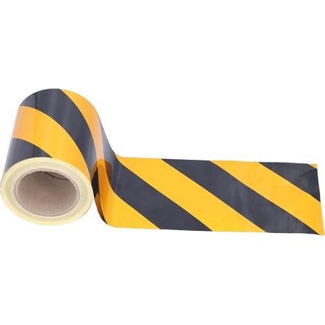 Nastro di segnalazione – Giallo-nero riflettente, impermeabile, altamente adesivo, per veicoli (1/5)