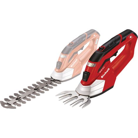 [Ancienne version] Einhell Cisaille à gazon et taille-buissons sans fil GE-CG 12 Li (12 V, Autonomie 100 min, Largeur de coupe lame taille-buissons 19 cm) Livré avec 1 chargeur et des accessoires