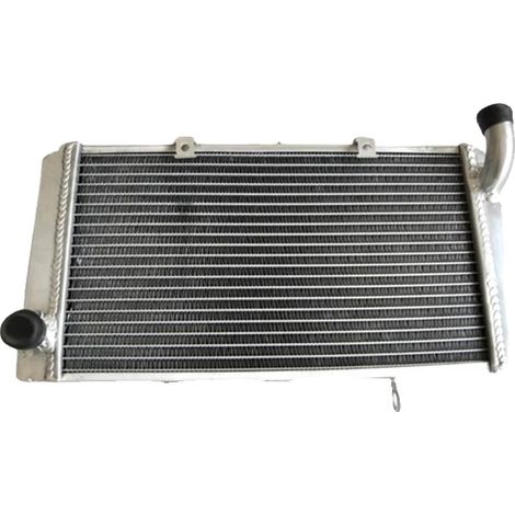 Radiador de aluminio, construcción íntegra en T-6061, refrigeración un 30 % mejorada, depósitos soldados con TIG, compatible con Kawasaki Z1000/Z750/Z800, acabado pulido espejo. (1/5)