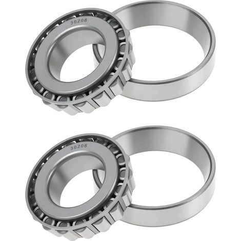 Set of 2 Tapered Roller Bearings 30206 Suitable for Power Transmission in Automotive and Industrial Applications