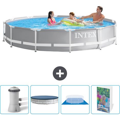 Intex Piscina Prism Frame Rotonda - 366x76 cm - 7-pezzi SCB117 (1/4)