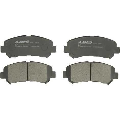 Kit 4 pastiglie freno anteriori compatibile per nissan x-trail ii (t31) dal 2007