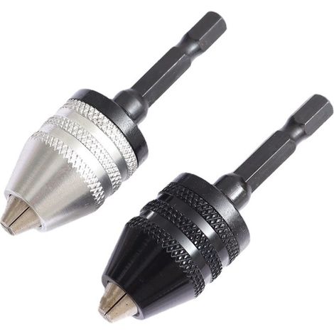 8 mandrins mini hexagonaux 0,3‑6,5 mm – Porte-foret rapide pour perceuse – Accessoire de micro-perçage de précision