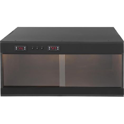 Terrarium pour reptiles 80x40x40cm, boîtier en PVC avec double contrôle de température, écran LCD, 3 douilles E27, porte coulissante, ventilation pour lézards, dragons barbus, geckos et serpents (1/5)