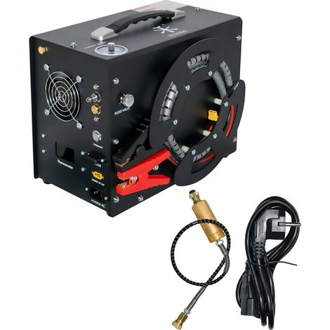 Compresseur d'air, 300Bar, haute pression, arrêt automatique, 220V, ensemble avec adaptateurs et accessoires, TXET063 (1/2)
