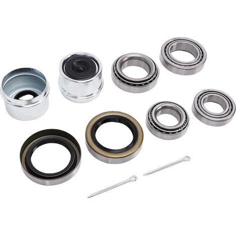 Kit de Roulements de Moyeu de Remorque L68149 L68111, Essieux de Remorque de 3500 Lbs avec Joints, Couvercle Anti-poussière, Goupille Fendue pour une Rotation à Grande Vitesse (1/5)