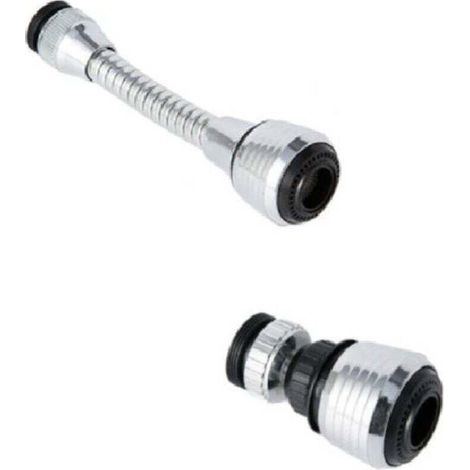 Tubo di prolunga aeratore per rubinetto in 2 pezzi, tubo girevole a 360°, accessori per rubinetto, rubinetto da cucina girevole a risparmio idrico, adatto alla maggior parte dei rubinetti da cucina e (1/3)