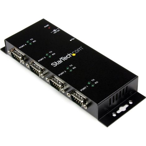 StarTech.com Hub adattatore seriale USB a DB9 RS232 4 porte - Guide DIN industriali e montabile a parete ICUSB2324I (1/4)