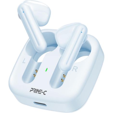 Fones de ouvido Bluetooth magnéticos vazados, com carregamento magnético e duração da bateria de 3 a 4 horas - Azul.