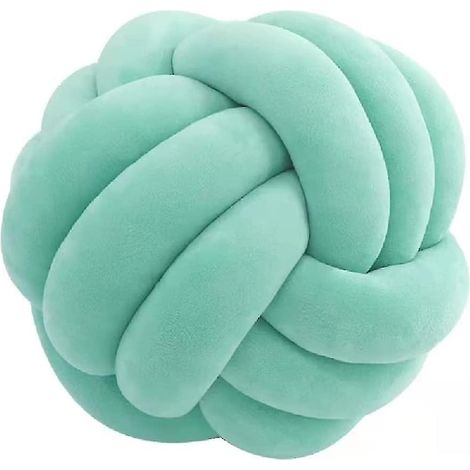 Coussin rond noué, coussin décoratif noué pour la maison, coussin de sol en peluche, boule nouée en peluche (1/3)
