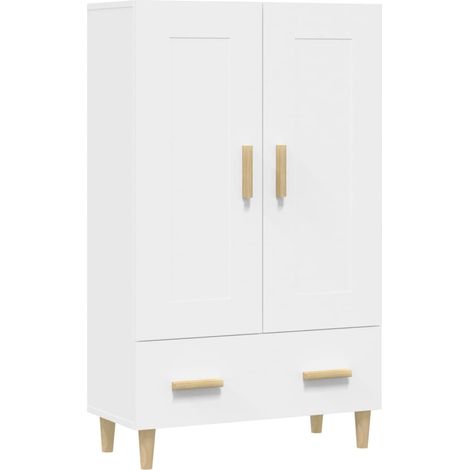 Credenza buffet cassettiera mobile contenitore organizer cucina soggiorno soggiorno alto 70 x 31 x 115 cm derivati del legno bianco 020032760