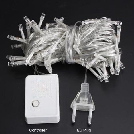 Tooopfeel Guirlande Lumineuse LED, Lampe Murale Arbre Pour Noël Mariage Jardin Fête, 20M 200 led avec 8 modes de fonction EU Plug - (1/4)