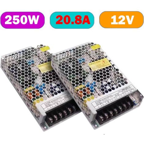 Alimentatore Switching 12V DC Trasformatore e Convertitore da 200-240V AC a 12V DC 250W (1/3)
