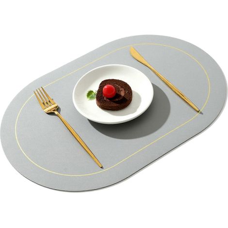 Napperon isolant facile à nettoyer en similicuir résistant à la chaleur, idéal pour la cuisine. (1/5)