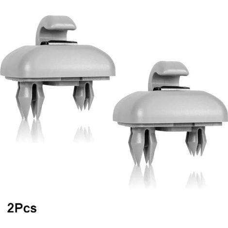 Lot de 2 supports de fixation pour pare-soleil intérieur Audi A1 A3 A4 A5 Q3 Q5 (8E0 857 562) A7 B6 B7 B8 S4 S5 - Pièces intérieures de voiture - Gris (1/5)