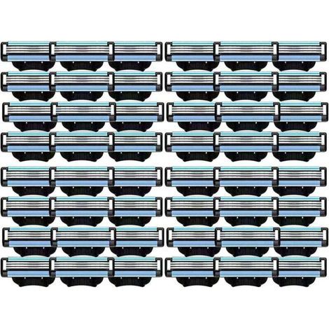 48-Piece Razor Blade Refills Compatible with Mach 3 Manus (1/4)