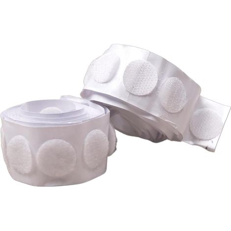 Genius Ideas Blanco 62 Piezas Botones De Velcro Autoadhesivos