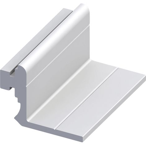 coaxis®-Anschlag-Profil, kurz 23.5 x 50 mm Aluminium eloxiert silber Profil