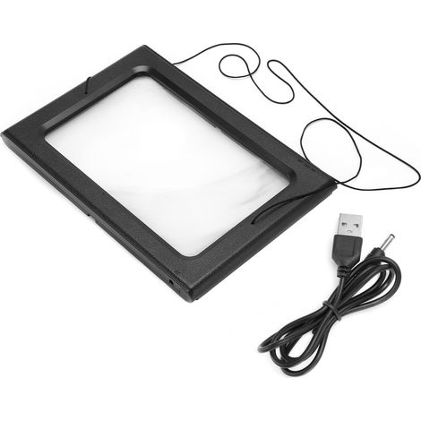 Loupe de lecture LED 2,5x pliable HD TH‑275205C, loupe grossissante pour maison, verre haute définition, design repliable (1/5)