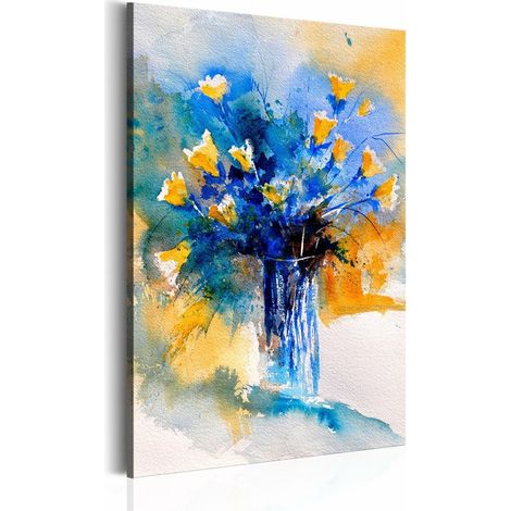 Tableau art fleuri - 60 x 90 cm