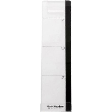 Tableau de rappel informatique plat et élégant en acrylique avec panneau d'affichage et porte-documents (lot de 2) (1/5)