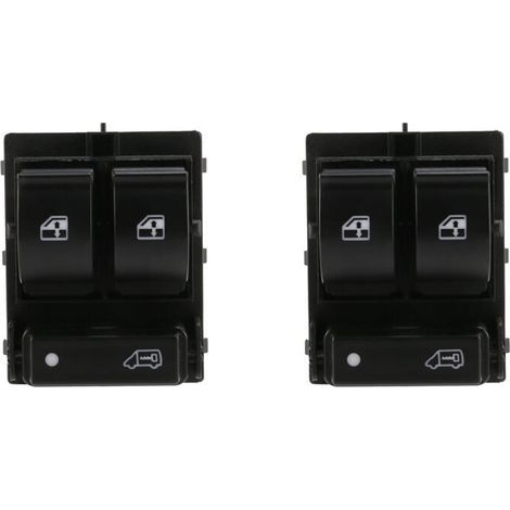 Deux interrupteurs de commande de vitre (735421419) adaptés aux véhicules Ducato, Citroën Jumper et Boxer. (1/5)