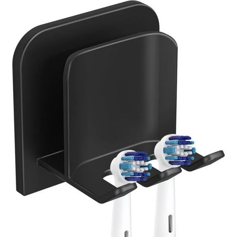 1 porta spazzolino da parete in acciaio inossidabile, porta spazzolino elettrico autoadesivo, contenitore per spazzolino da bagno (1/4)
