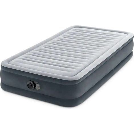 Matelas Gonflable Électrique 1 Place "Confort" 191cm Gris Clair