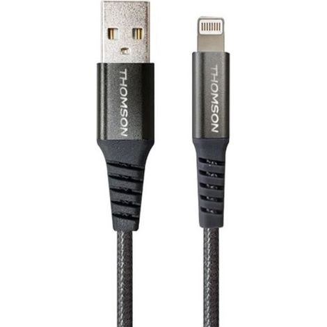 Cavo di ricarica e dati Thomson USB-A verso Lightning 1,5 m 3A nero