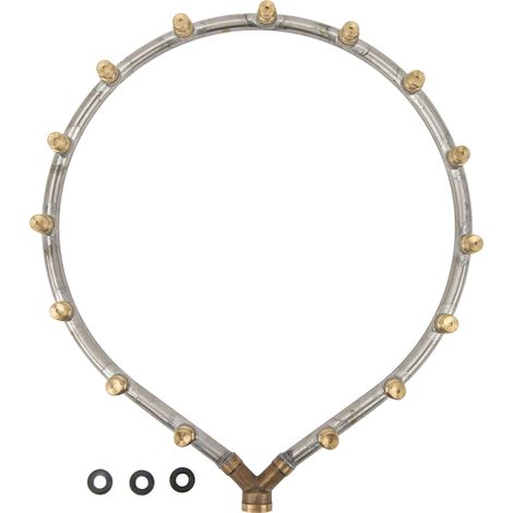 Buse annulaire multifonctionnelle à filetage femelle G3/8, buse de pulvérisation à plusieurs têtes en forme d'anneau pour l'irrigation agricole et de jardin, 15 têtes (1/5)