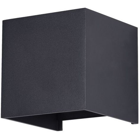 Lampada Da Parete Moderna Da Esterno Metallo Nero Led 6W Ip54 (1/5)